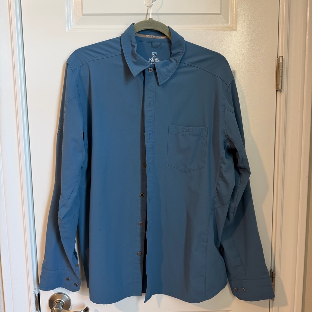 Kuhl Men's Casual Button Down in Slate Blue